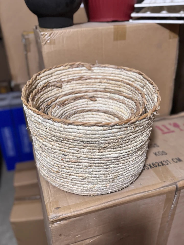 Cane Baskets Set of 3