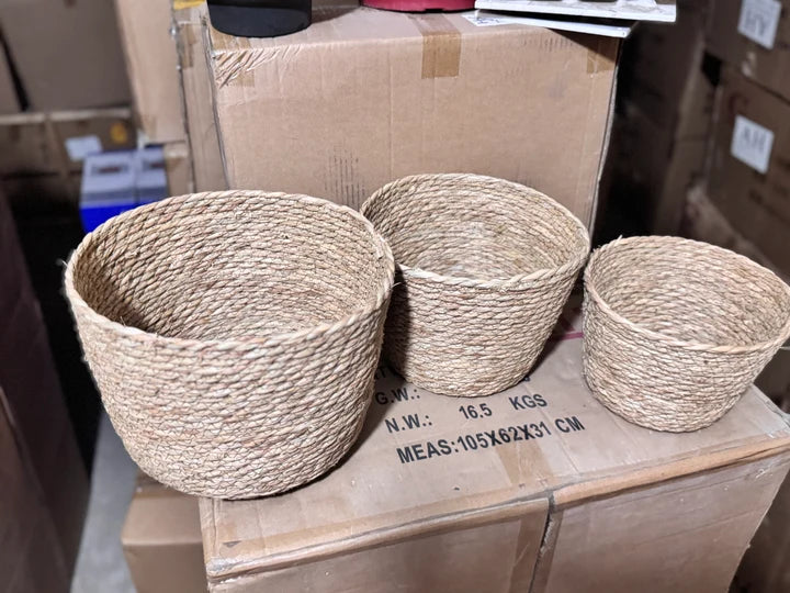 Cane Baskets Set of 3