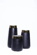 Signature Fiber Planter With Gold Strip